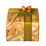 Paper and satin ribbon, Tinsel Trading Company.