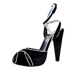 Suede heels, Giambattista Valli.