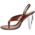 Patent leather and Plexi-crystal shoes, Marc Jacobs.