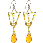 Crystal bead earrings, Erickson Beamon.