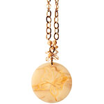 Resin necklace, Paste by Tracy Kahn.