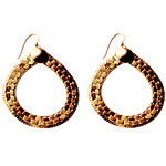 Gold-plated earrings, Alex and Ani.