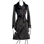 Satin trench coat, Old Navy.