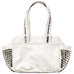 Studded canvas bag, A/X Armani Exchange.