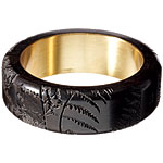 Resin bracelets, Boss Black.