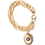 14kt-gold-plated bracelet, La Vie Parisienne by C.P..