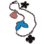Bracelet with mother-of-pearls, lapis and turquoise, Van Cleef & Arpels.