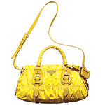 Nylon and leather bag, Prada.