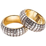 Silver-tone bangles, J & S Imports.