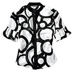 Silk shirt, A/X Armani Exchange.