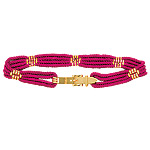 Cotton belt with gold-plated hardware, Buji Baja by Hat Attack.