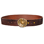 Leather and brass belt, Justice Bodan.