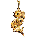 Chain and pendant of 18kt gold and diamond, Neil Lane Jewelry.
