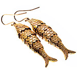 14kt-gold earrings, Emily and Ashley.