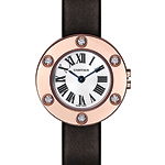 Love watch in 18kt rose gold with diamonds, Cartier.