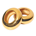 Brass cuffs with 14kt-gold-tone plating, Michael Kors.