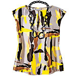 Silk-cotton top, Liz Claiborne.