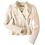 Leather jacket, Development by Erica Davies.
