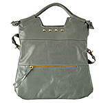 Leather bag with brass, Foley & Corinna.
