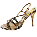 Snakeskin sandals, Cole Haan.
