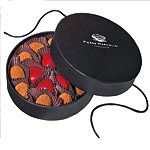 Raspberry-infused heart-shaped chocolates and champagne truffles, Pierre Marcolini.