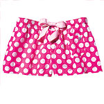 White on pink dot boyfriend boxer shorts (sizes XXS- XXL, Aerie by American Eagle.
