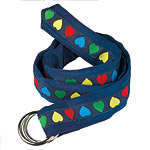 Grosgain children's belt with D-ring buckle (one size, fits waists up to 29"), CK Bradley.