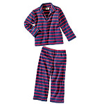 Cotton kids' quarter-zip French Sailor pullover and pants also in pink/red and cream/navy (sizes 3-18months, 2-4T), L.L. Bean.