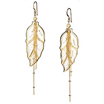 Leaf earrings, Delicate Raymond.
