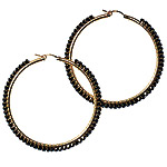 Gold-filled earrings with Swarovski crystals, Viv & Ingrid.