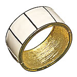 Brass and enamel bracelet, Banana Republic.