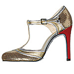 Sequined leather shoes, Oh Deer.