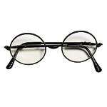 Metal-and-plastic framed glasses, Fred Flare.