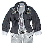 Cotton jacket with metal grommets, H&M.