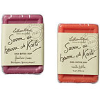 Hard-milled shea butter soaps, Lothantique.