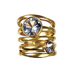 Vermeil ring with topaz, Jill Alberts Jewelry.