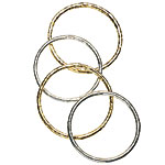 Vermeil and sterling-silver bangles, Jules Smith Designs.