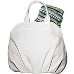 Cotton bag with leather trim, Graham & Spencer.