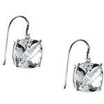 White topaz earrings, ice.com.