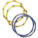 Enamel and silver bracelets, Melly M.