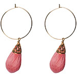 Cotton and metal earrings, Solovelee.