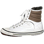 Leather and nylon shoes with faux-fur lining, Tretorn.