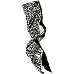 Silk and velvet scarf, Vera.