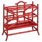 Cast-iron Regency bamboo rack with hand-painted gold accents, Source Perrier.
