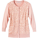 Silk-cashmere cardigan with sequins, Armand Diradourian.