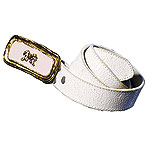 Leather belt, Allison Daniel Designs.