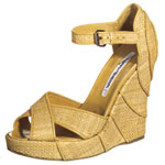 Raffia wedges, Brian Atwood.