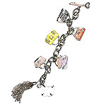 Rhodium-plated bracelet, Lauren G. Adams.