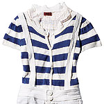 Viscose-cotton sweater, Pink Tartan.