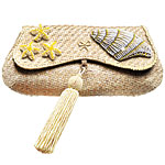 Raffia with beads and tassel bag, Anya Hindmarch.